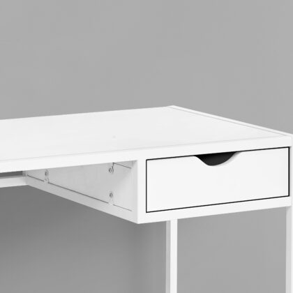 42" White Computer Desk
