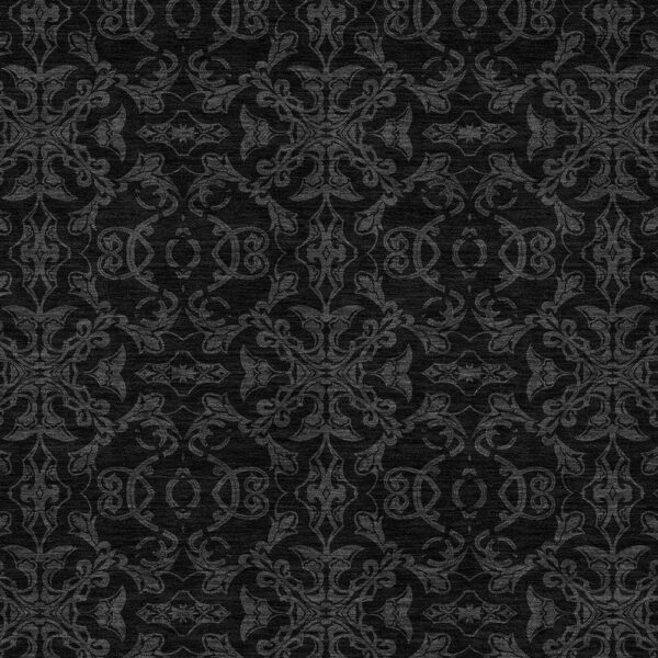 8' X 10' Gray And Charcoal Medallion Washable Indoor Outdoor Area Rug