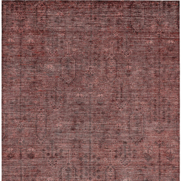 8' X 10' Orange And Copper Southwestern Washable Indoor Outdoor Area Rug