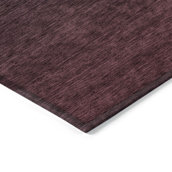 3' X 5' Merlot And Charcoal Abstract Washable Indoor Outdoor Area Rug