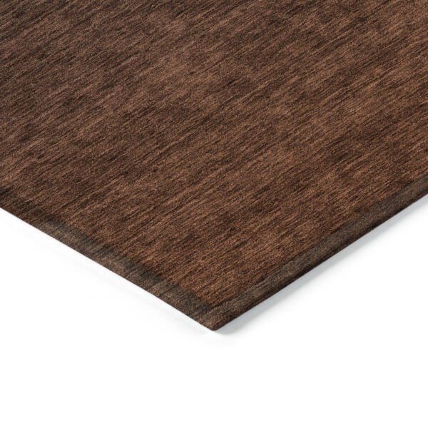 9' X 12' Orange And Charcoal Abstract Washable Indoor Outdoor Area Rug