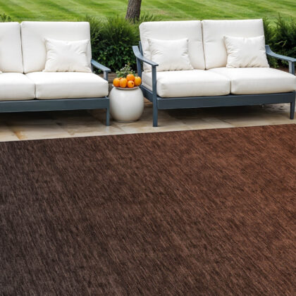 9' X 12' Orange And Charcoal Abstract Washable Indoor Outdoor Area Rug