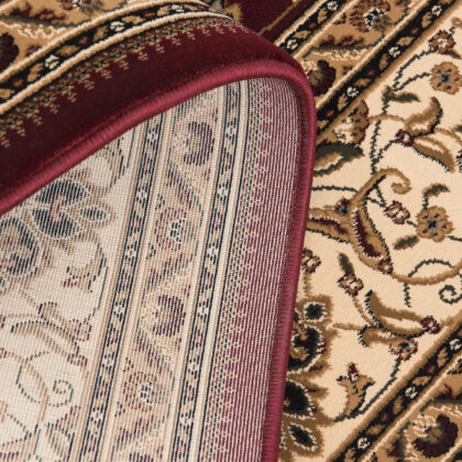 8’ x 11’ Red Floral Medallion Area Rug