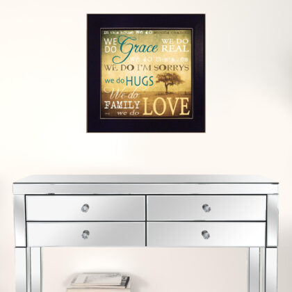 We Do 2 Black Framed Print Wall Art