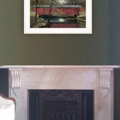 Warm Summers Eve 1 White Framed Print Wall Art
