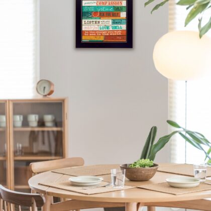 A New Day 1 Black Framed Print Wall Art