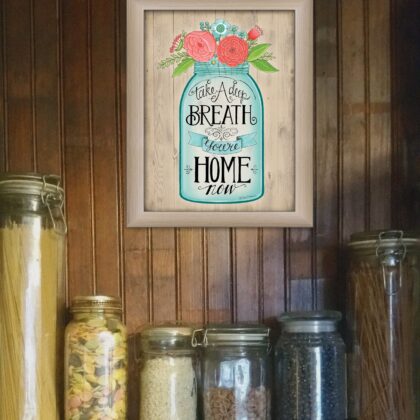 Youre Home Now Brown Framed Print Wall Art