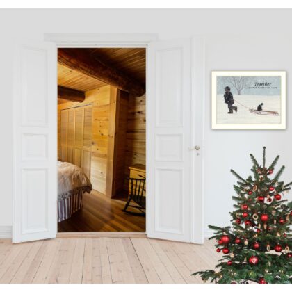 Together 1 White Framed Print Wall Art
