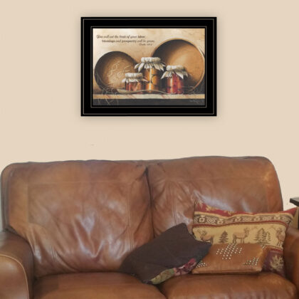Blessings And Prosperity 3 Black Framed Print Wall Art