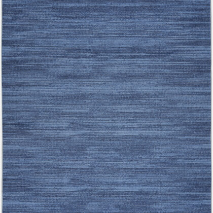 5' x 7' Blue and Gray Abstract Power Loom Washable Non Skid Area Rug