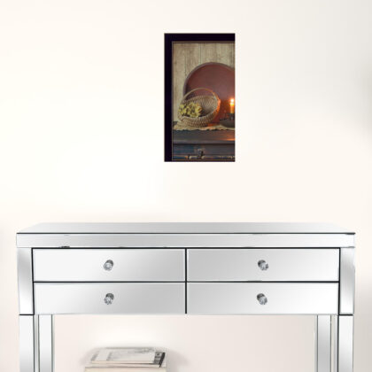 The Red Bowl 2 Black Framed Print Wall Art