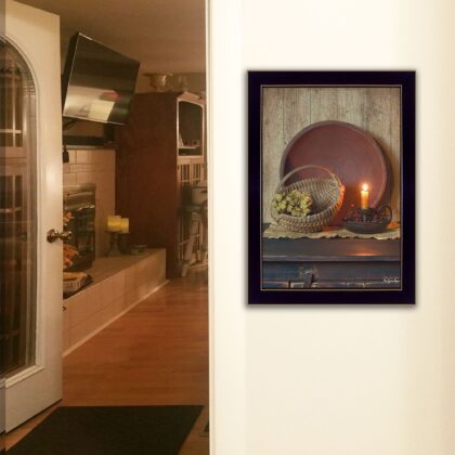 The Red Bowl 2 Black Framed Print Wall Art