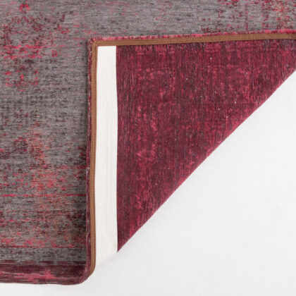 7' x 9' Gray and Pink Medallion Non Skid Area Rug
