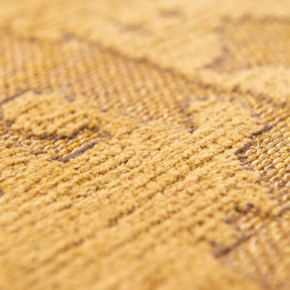 8' x 11' Yellow Abstract Non Skid Area Rug