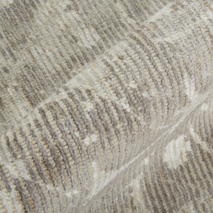 2' X 3' Ivory And Tan Abstract Hand Woven Area Rug