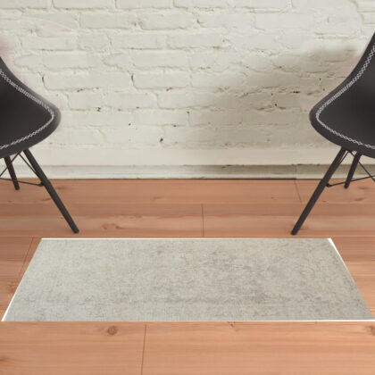 2' X 3' Ivory And Tan Abstract Hand Woven Area Rug