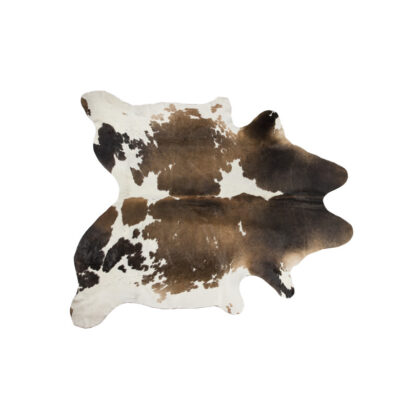 5' x 7' Light Brown and White Cowhide Hand Knotted Area Rug