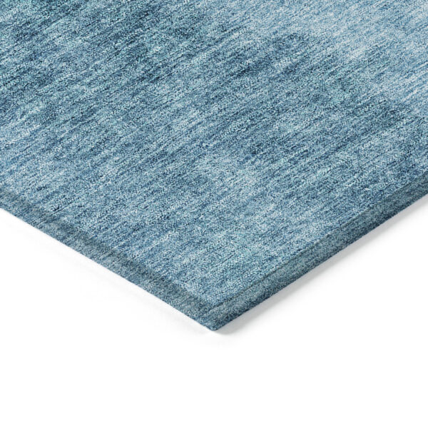 10' X 14' Teal Blue Aqua And Blue Ombre Washable Indoor Outdoor Area Rug