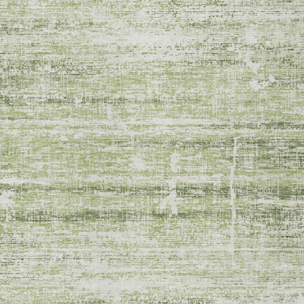 8' X 10' Artichoke Green Green And Ivory Abstract Washable Indoor Outdoor Area Rug