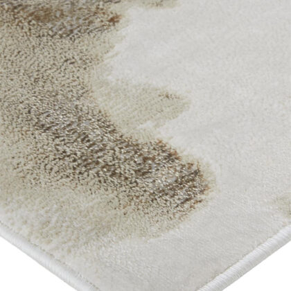 12' X 15' Ivory Tan And Gray Abstract Area Rug