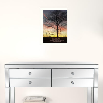 Passion 4 White Framed Print Wall Art