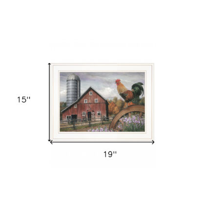 Good Morning Vermont 2 White Framed Print Wall Art