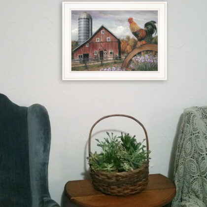 Good Morning Vermont 2 White Framed Print Wall Art