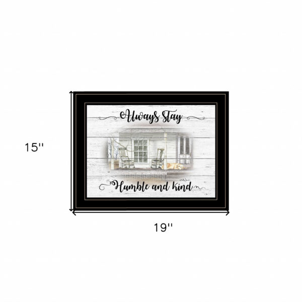 Humble And Kind Black Framed Print Wall Art