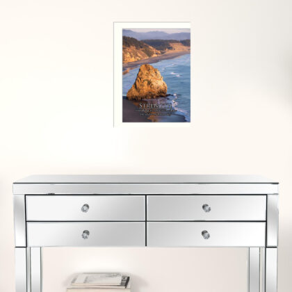 Strength 5 White Framed Print Wall Art