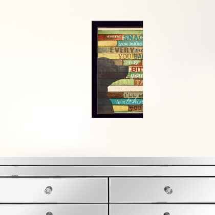 Ill Be Watching You 4 Black Framed Print Wall Art