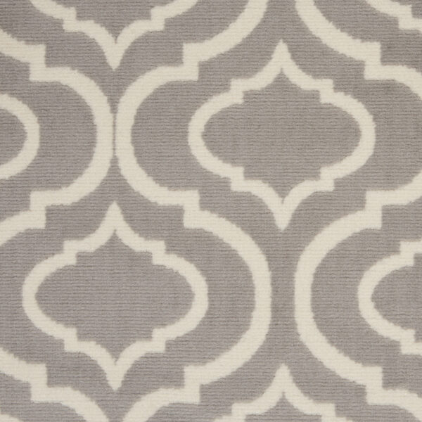 4' x 6' Gray Moroccan Power Loom Area Rug