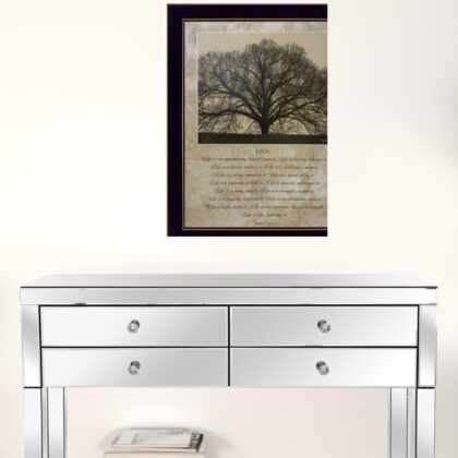 Life Is 10 Black Framed Print Wall Art