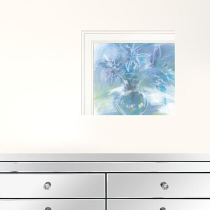 Set Of Two Morning Glory 1 White Framed Print Wall Art