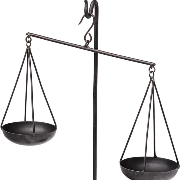Libra Black Vintage Decorative Scale