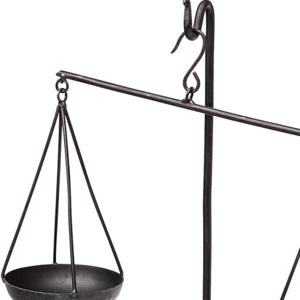 Libra Black Vintage Decorative Scale