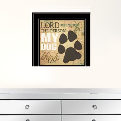 My Dog 3 Black Framed Print Wall Art