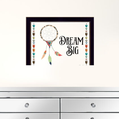 Dream Big 1 Black Framed Print Wall Art