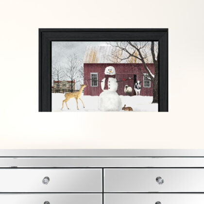 The Friendly Beasts 3 Black Framed Print Wall Art