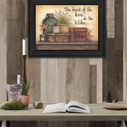 Heart Of The Home 7 Black Framed Print Wall Art