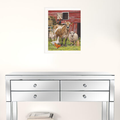 Barnyardigans White Framed Print Wall Art