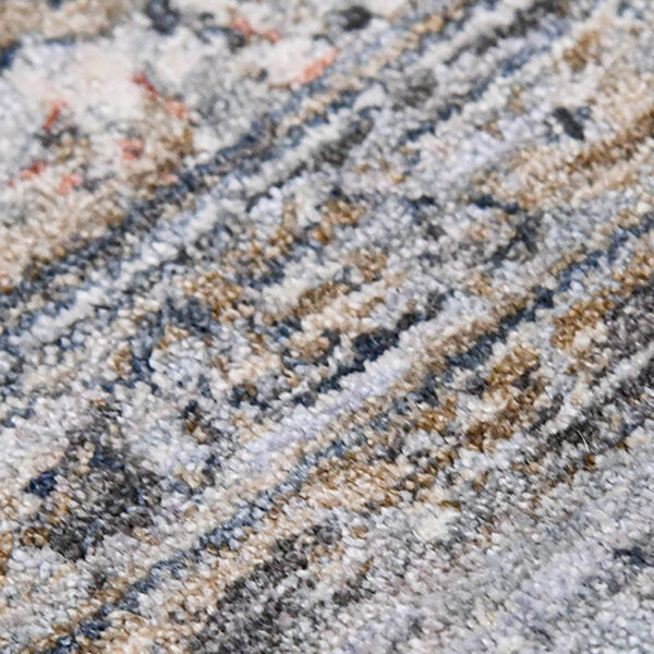 9' x 12' Gray and Brown Oriental Power Loom Area Rug