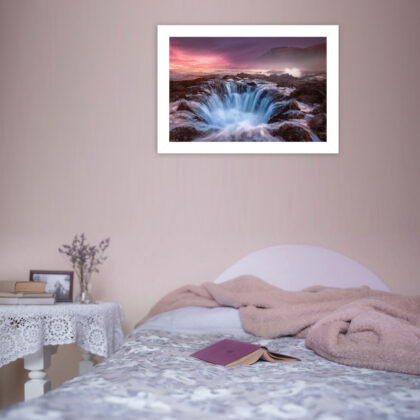 Genesis 1 White Framed Print Wall Art