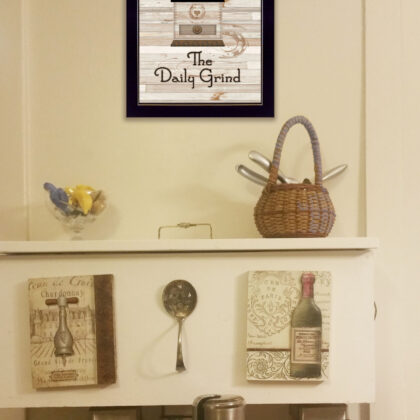 The Daily Grind 3 Black Framed Print Wall Art