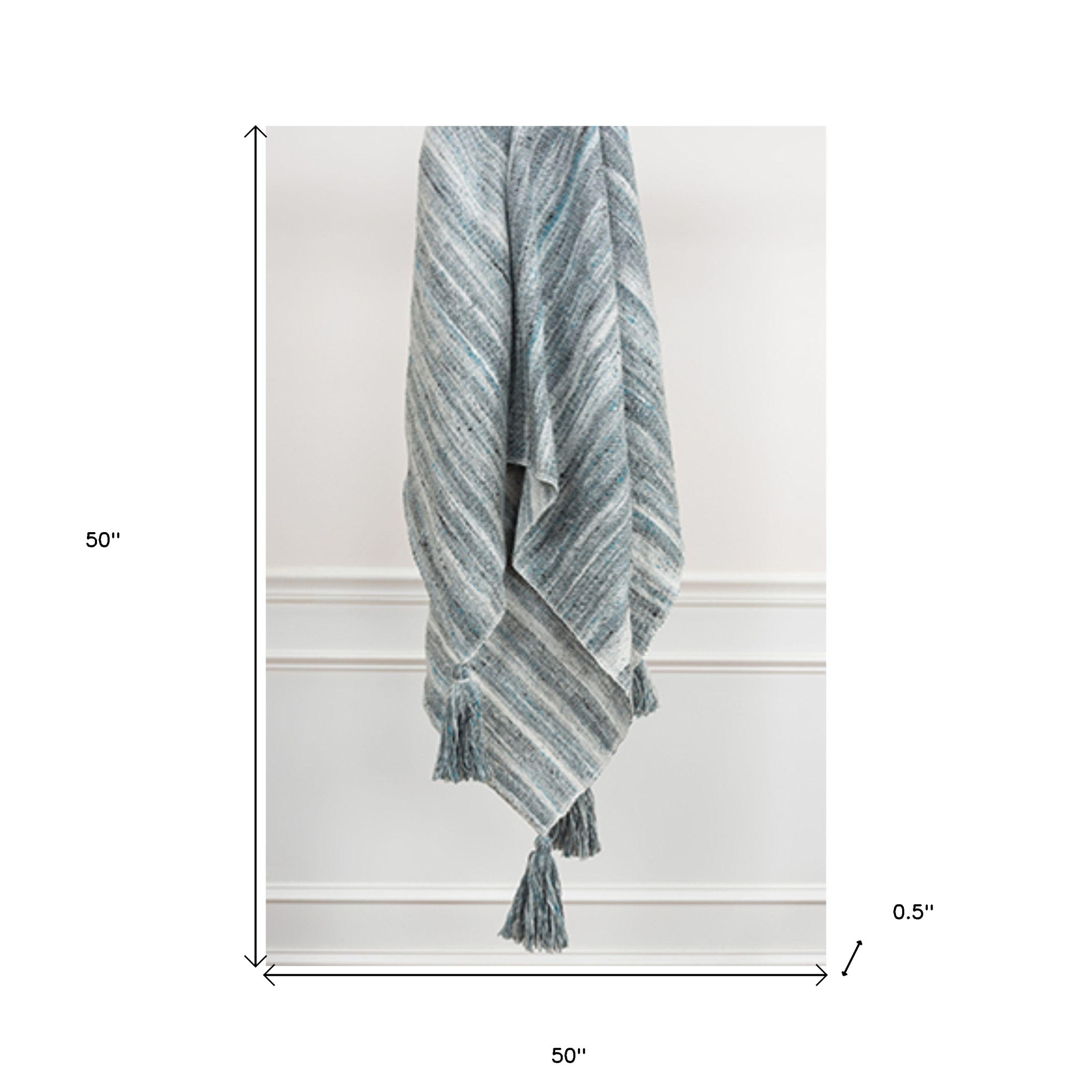Blue and Black Woven 100% Poly Pet Throw Blanket - Image 2