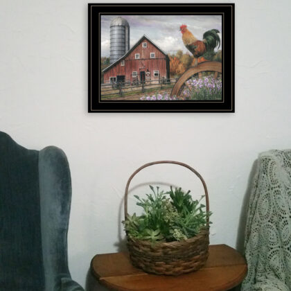 Good Morning Vermont 3 Black Framed Print Wall Art