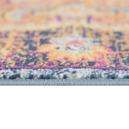 4’ X 6’ Rustic Orange Medallion Area Rug