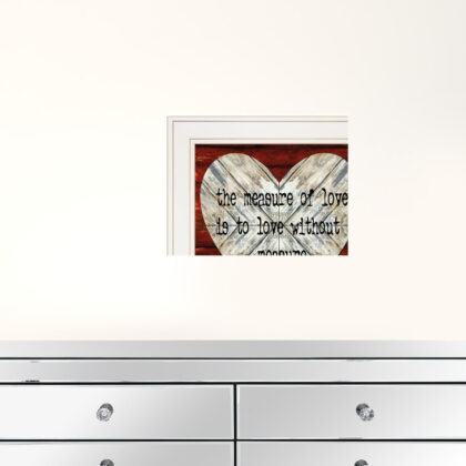Set Of Two Love Without Measure White Framed Print Wall Art