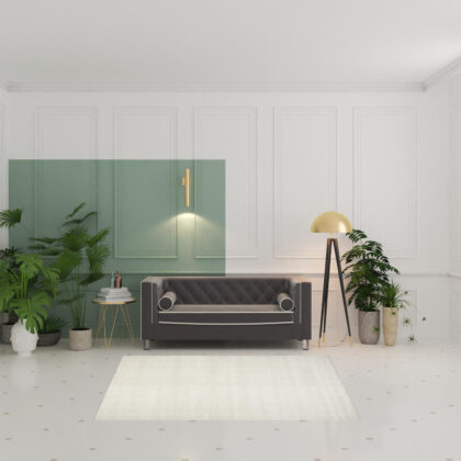 5' x 7' Cream Geometric Area Rug