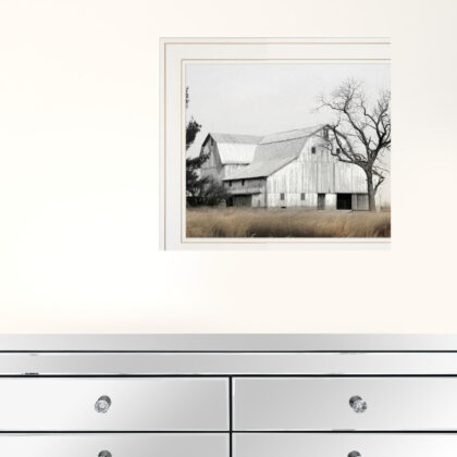 Set Of Two Ohio Fields I 1 White Framed Print Wall Art