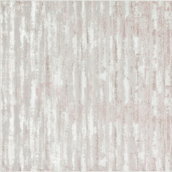 8' x 11' Pink Abstract Washable Non Skid Area Rug